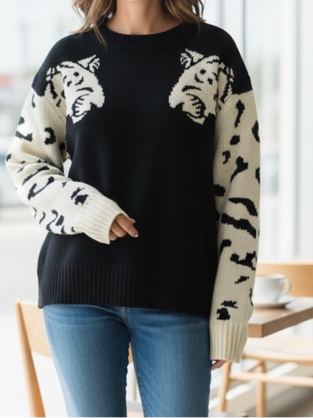 Black Tiger rock rockabilly pinup Sweater - gothic